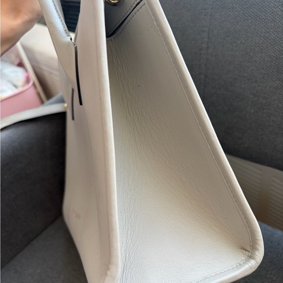 Strathberry Light Gray Midi Tote Bag - Picture 3 of 13